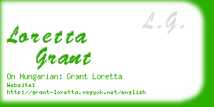 loretta grant business card